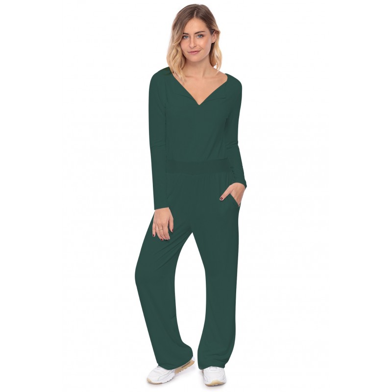 Combinaison pantalon, col V à revers MOLLY Combinaison pantalon, col V à revers MOLLY