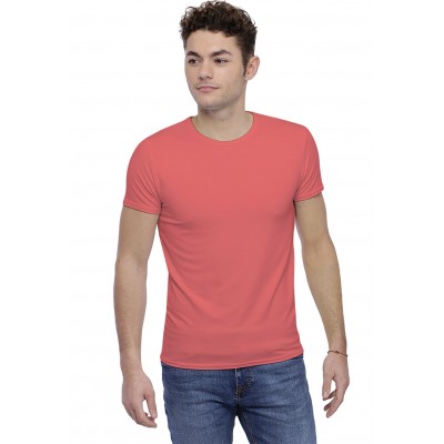 T-shirt col rond finition colletage manches courtes en modal THOMAS