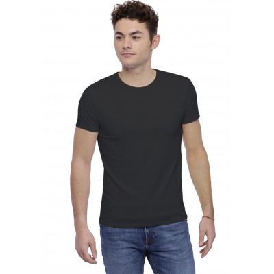T-shirt col rond finition colletage manches courtes en modal THOMAS