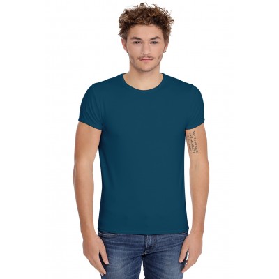 T-shirt col rond finition colletage manches courtes en modal THOMAS