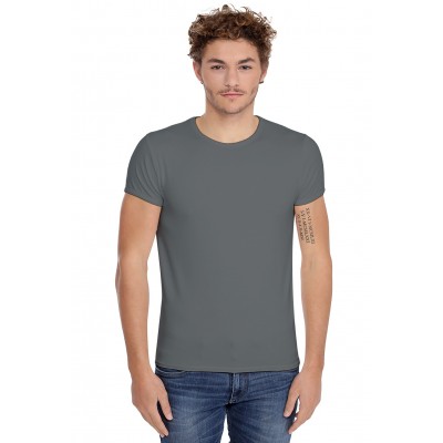 T-shirt col rond finition colletage manches courtes en modal THOMAS