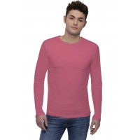 Tee-shirt col rond finition colletage manches longues en modal THOMAS