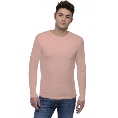 Tee-shirt col rond finition colletage manches longues en modal THOMAS