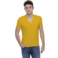 T-shirt col V profond bande rapportée manches courtes en modal JULIEN