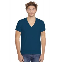 T-shirt col V profond bande rapportée manches courtes en modal JULIEN