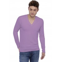 Tee-shirt col V profond manches longues en modal JULIEN