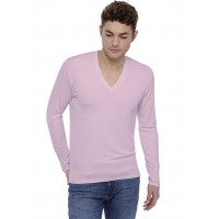 Tee-shirt col V profond manches longues en modal JULIEN