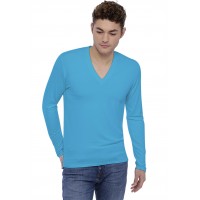 Tee-shirt col V profond manches longues en modal JULIEN