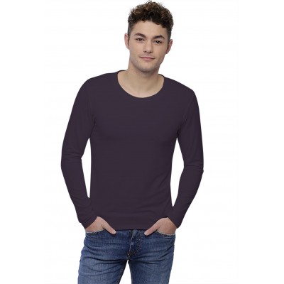 T-shirt col rond dégagé manches longues en modal THIERRY