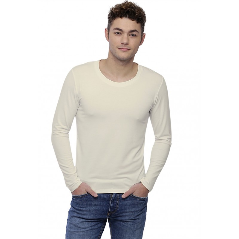 T-shirt col rond dégagé manches longues en modal THIERRY T-shirt col rond dégagé manches longues en modal THIERRY