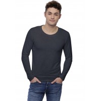 T-shirt col rond dégagé manches longues en modal THIERRY