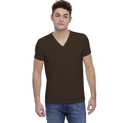 T-shirt col V couture dos apparente manches courtes en modal BEN