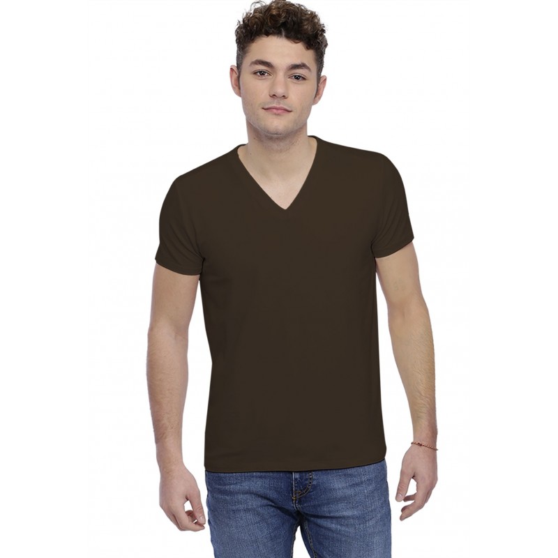 T-shirt col V couture dos apparente manches courtes en modal BEN T-shirt col V couture dos apparente manches courtes en modal BEN