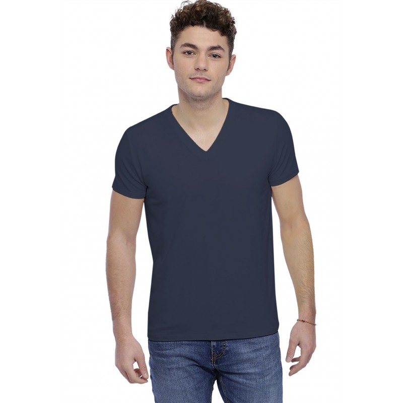 T-shirt col V couture dos apparente manches courtes en modal BEN T-shirt col V couture dos apparente manches courtes en modal BEN