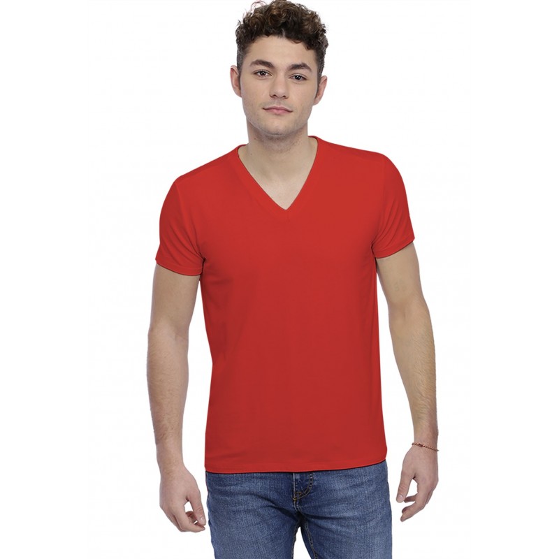 T-shirt col V couture dos apparente manches courtes en modal BEN T-shirt col V couture dos apparente manches courtes en modal BEN