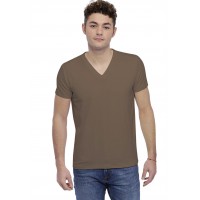 T-shirt col V couture dos apparente manches courtes en modal BEN