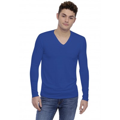 T-shirt col V découpe dans le dos manches longues en modal BEN