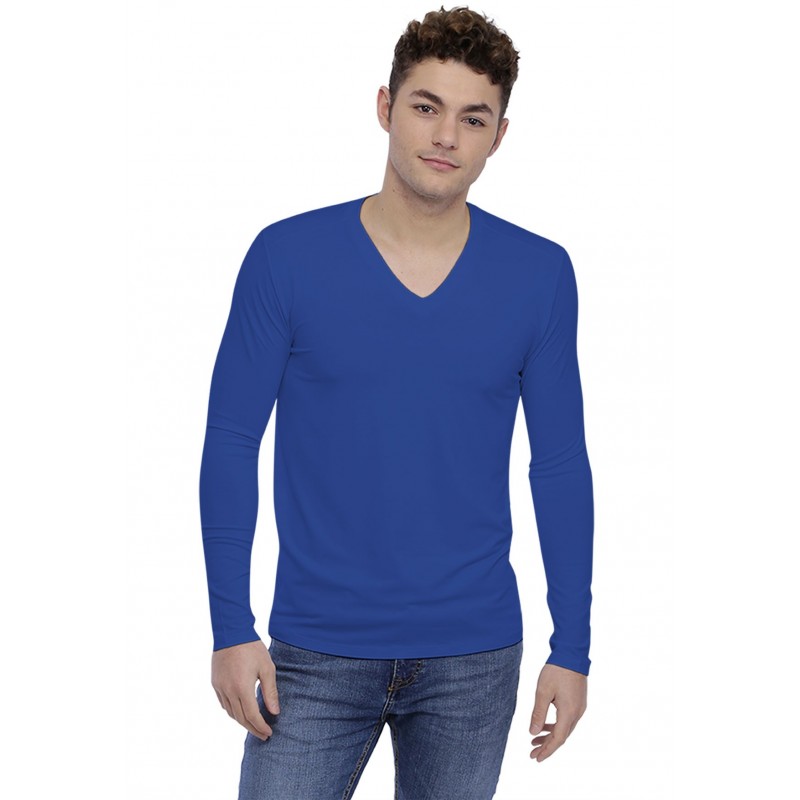 T-shirt col V découpe dans le dos manches longues en modal BEN T-shirt col V découpe dans le dos manches longues en modal BEN