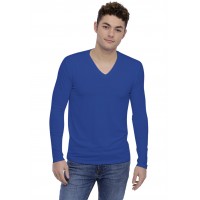 T-shirt col V découpe dans le dos manches longues en modal BEN