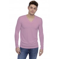 T-shirt col V découpe dans le dos manches longues en modal BEN