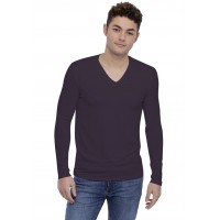 T-shirt col V découpe dans le dos manches longues en modal BEN