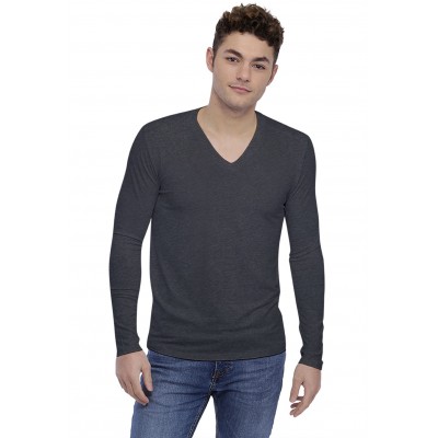 T-shirt col V découpe dans le dos manches longues en modal BEN
