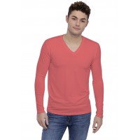 T-shirt col V découpe dans le dos manches longues en modal BEN