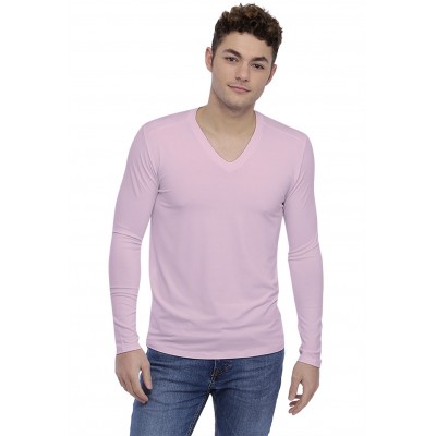 T-shirt col V découpe dans le dos manches longues en modal BEN