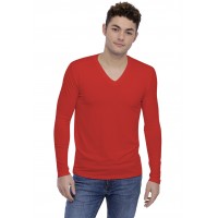 T-shirt col V découpe dans le dos manches longues en modal BEN
