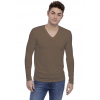 T-shirt col V découpe dans le dos manches longues en modal BEN