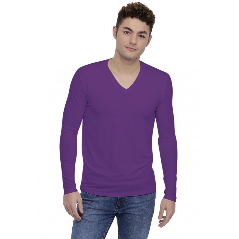 T-shirt col V découpe dans le dos manches longues en modal BEN T-shirt col V découpe dans le dos manches longues en modal BEN