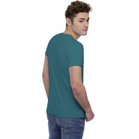 T-shirt col rond bande rapportée manches courtes en modal BENJI