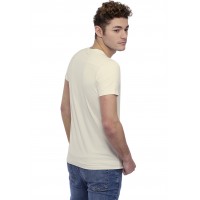 T-shirt col rond bande rapportée manches courtes en modal BENJI