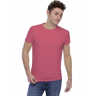 T-shirt col rond bande rapportée manches courtes en modal BENJI