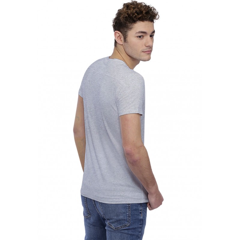 T-shirt col rond bande rapportée manches courtes en modal BENJI T-shirt col rond bande rapportée manches courtes en modal BENJI