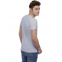 T-shirt col rond bande rapportée manches courtes en modal BENJI
