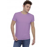 T-shirt col rond bande rapportée manches courtes en modal BENJI