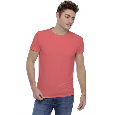 T-shirt col rond bande rapportée manches courtes en modal BENJI