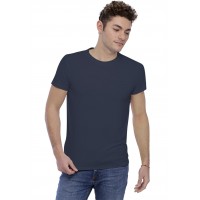 T-shirt col rond bande rapportée manches courtes en modal BENJI