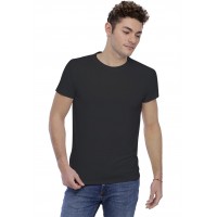 T-shirt col rond bande rapportée manches courtes en modal BENJI