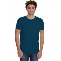 T-shirt col rond bande rapportée manches courtes en modal BENJI