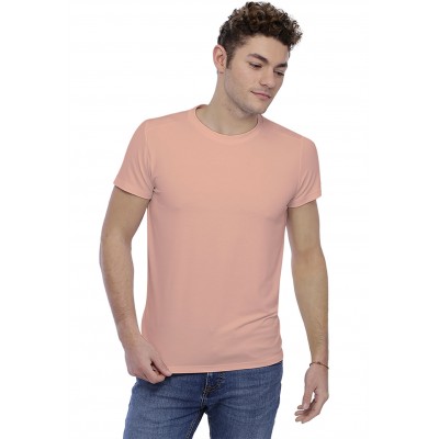 T-shirt col rond bande rapportée manches courtes en modal BENJI