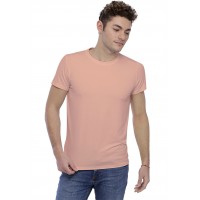 T-shirt col rond bande rapportée manches courtes en modal BENJI