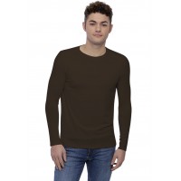 T-shirt col rond bande rapportée manches longues en modal BENJI