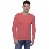 T-shirt col rond bande rapportée manches longues en modal BENJI