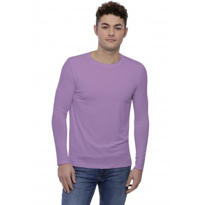 T-shirt col rond bande rapportée manches longues en modal BENJI