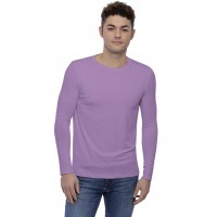 T-shirt col rond bande rapportée manches longues en modal BENJI