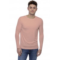 T-shirt col rond bande rapportée manches longues en modal BENJI