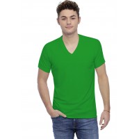 T-shirt col V bande rapportée manches courtes raglan en modal DAN