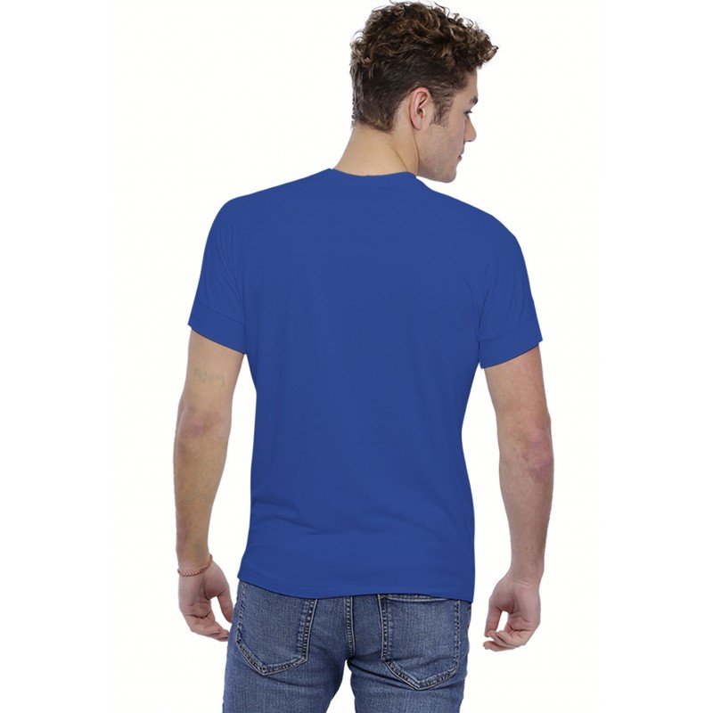 T-shirt col V bande rapportée manches courtes raglan en modal DAN T-shirt col V bande rapportée manches courtes raglan en modal DAN